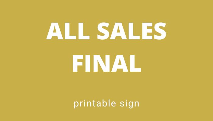 all sales final featured image