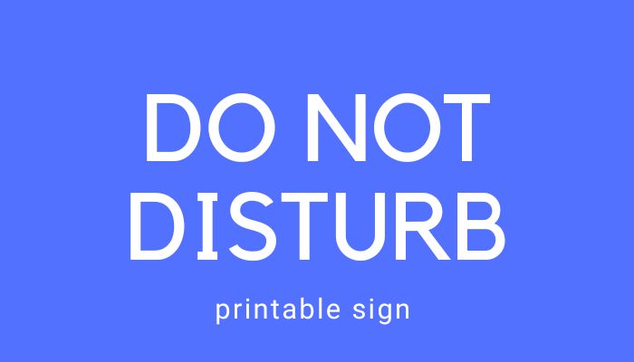 do not disturb post featured image