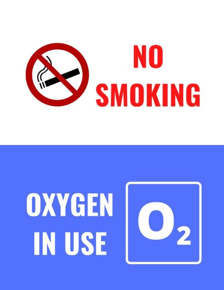 oxygen in use sign