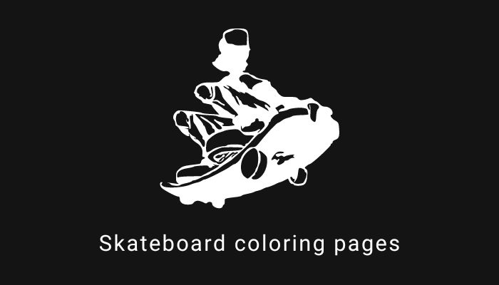 skateboard coloring post featured image